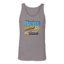 Nearly There Rizz With Tism Mens Graphic Cotton Tank Top - Grey - View 1