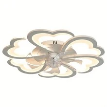 带遥控器的现代 LED 吊扇 - 6 档可调，适合客厅、办公室、咖啡厅、卧室、厨房 | 包括安装硬件和防霉设计 - 彩色 - 查看 7