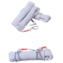 Cuerda de tender la ropa reforzada con núcleo de acero, cuerda de tender al aire libre sin necesidad de taladrar - Multicolor - Ver 3