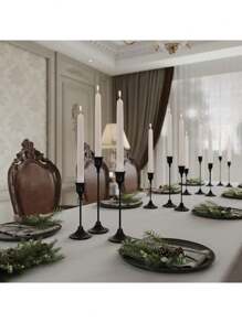 1pc/3pcs/Set Candle Holder, European Romantic Candlestick, For Candlelight Dinner Photo Props, Wedding Anniversary Birthday Decor, Table Living Room Home Decor, Valentine's Day New Year Decor (Candles Not Included) Best Gifts Birthday - Multicolor - View 7