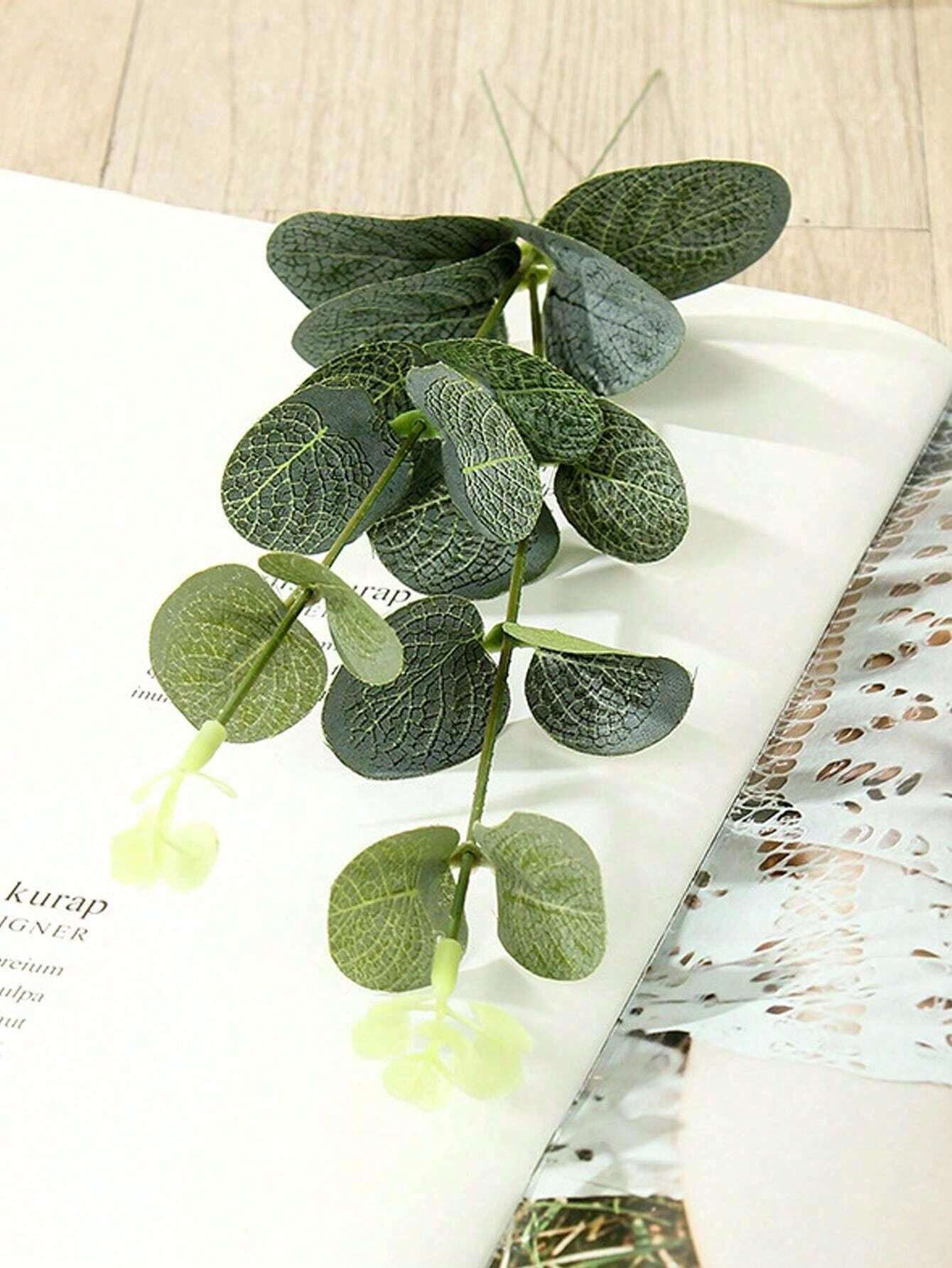 10 Pieces/Set Of Artificial Eucalyptus Leaves, Artificial Decorative