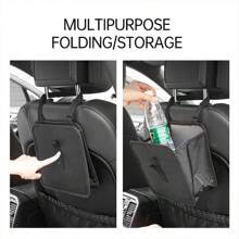 Car Hanging Trash Can, Armrest Hanging Trash Can, 2 Gallon Waterproof Black Trash Can, Car Interior Accessories, Car Trash Can, Suitable For Car, Truck, SUV - Multicolor - View 7