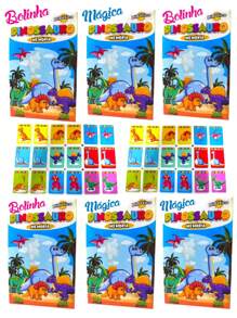 Kit 90 Jogo Da Memoria Dinossauros Infantil P/ Kit Festa Lembrancinha Aniversario Prenda Quermesse