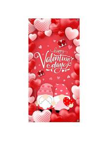 1 tấm phông nền treo biểu ngữ hình trái tim màu hồng và trắng dùng trang trí tiệc cưới ngày lễ tình nhân, thích hợp cho tiệc lãng mạn trong nhà/ngoài trời - Nhiều màu - Xem 7