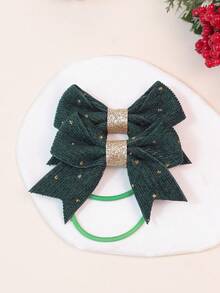 1 bộ kẹp tóc và dây buộc tóc Giáng sinh mới phổ biến, màu đỏ và xanh lá cây, hợp thời trang và dễ thương - nhiều màu - Xem 6