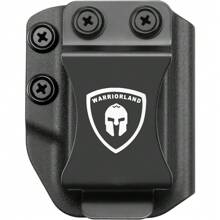 WARRIORLAND Universal Magazine Holster IWB/OWB Mag Carrier With 1.75" Polymer Plastic Clip Stabilised Fit: 9mm/.40 Double Stack - 9mm/.40 Single