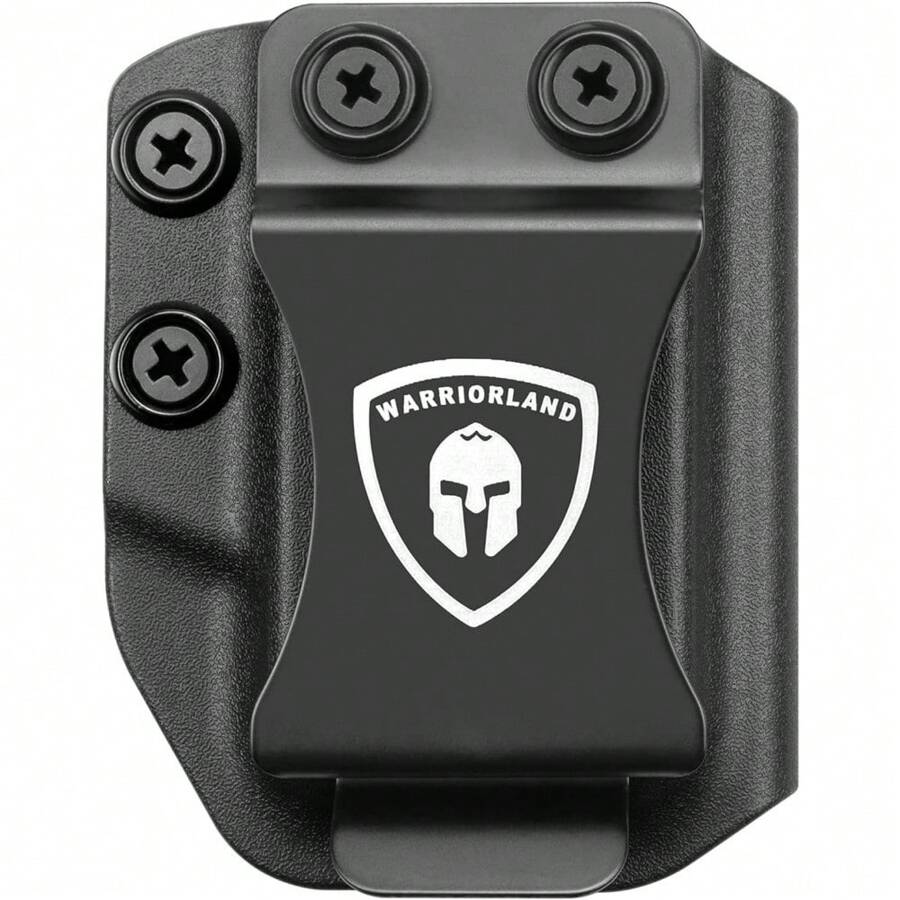 WARRIORLAND Universal Magazine Holster IWB/OWB Mag Carrier With 1.75" Polymer Plastic Clip Stabilised Fit: 9mm/.40 Double Stack - 9mm/.40 Single