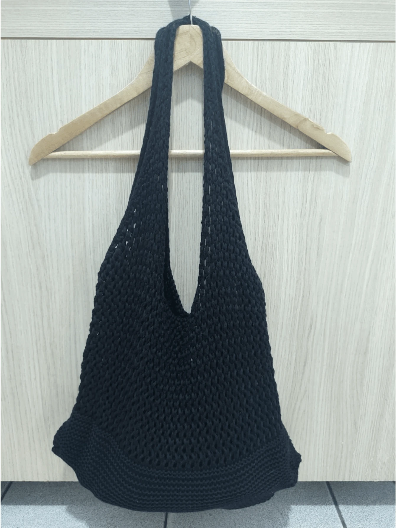 WOMEN'S KNITTED/CROCHET BAG NEW FOR SUMMER BEACH FASHION - 黑色 - 查看 1