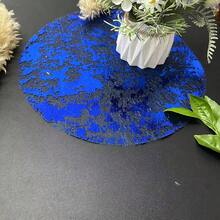 24 piezas de nuevas mantillas de metal con baño de oro, mantilla redonda de lujo ligero americano para uso diario, restaurante, boda, decoración de banquetes festivos - Multicolor - Ver 8