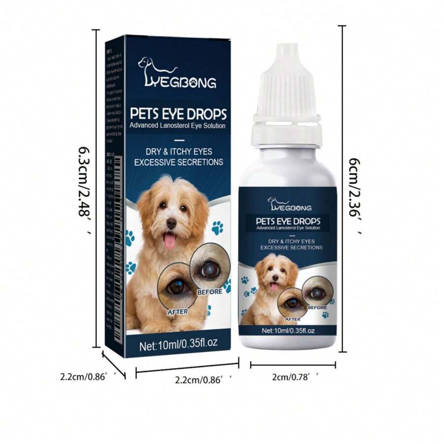 Augentropfen für Katzen und Hunde zur Entfernung von Tränenflecken, um Augenreizungen zu lindern