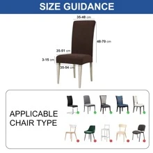 Ystyle Chair Covers With Backrest 6 Pieces, Stretch Chair Covers Living Room Kitchen, Universal Stretch Chair Covers, Modern Anti-Scratch Cat Chair Covers - Coffee Brown - View 6