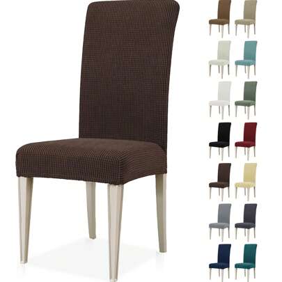  Ystyle Chair Covers With Backrest 6 Pieces, Stretch Chair Covers Living Room Kitchen, Universal Stretch Chair Covers, Modern Anti-Scratch Cat Chair Covers