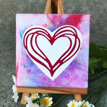 1 Stück Metall-Schneidematrix in Herzform für DIY Scrapbooking, Prägung, handgefertigte Schneide-Vorlage, Geburtstagskarte, Feiertags-Präge-Kartendekoration - Valentinsherz
