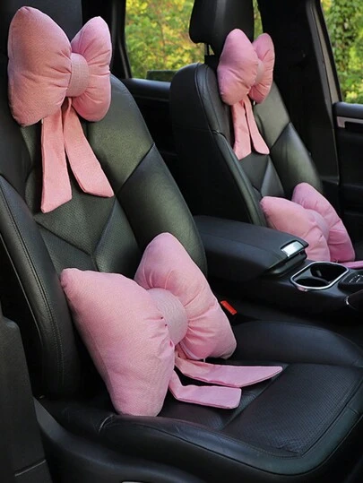 1pc Ergonomic Car Headrest Lumbar Neck Pillow - Comfortable Polyester, Enhances Driving Experience,Car Pillow,Car Acessesories Women