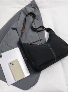 Bolsa de ombro balde fosco retrô feminina, grande capacidade, versátil