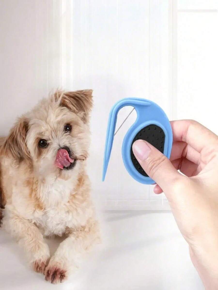 宠物除毛梳、狗毛梳理刀、猫毛美容工具、宠物用品 - 彩色 - 查看 1