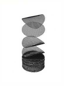 50PCS Pot Hole Mesh Mat - Keep The Soil In Place And Protect Your Plants With Anti-Drain Drain Mesh! - Black - View 4