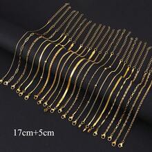 1 pièce Bracelet en acier inoxydable de couleur dorée, accessoire de jonc en acier de titane polyvalent et pour femmes - styles multiples - Multicolore - Voir 2