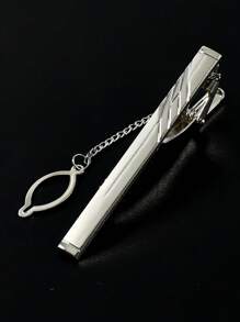 1 件/7 件男士礼服领带夹带链，婚礼商务西装时尚金属领带夹，送给丈夫男朋友的礼物 - 領帶夾 - 查看 14