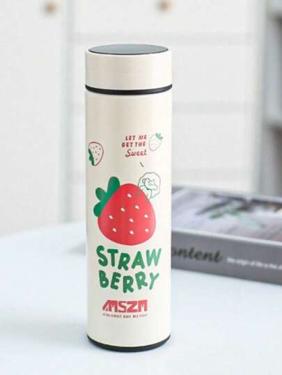 Termo con Frutas de acero inoxidable, doble pared, de alta calidad, con aislamiento al vacío, 500ML