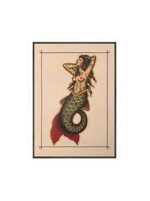 1buc Scandinav Clasic Epocă Artă de perete Colți Flori Fluturi Tatuaje Cranii HD Canvas Poster Printuri Acasă Dormitor Living Room Decor No Frame