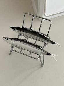 Bộ 5 chiếc/bộ bút bi sáng tạo hình cá đại dương, đồ dùng học tập mới lạ 0,5mm mực đen bút cá giả - 5 chuồng cá muối đen - Xem 3