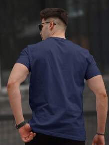 Men's Polo Shirt Cotton Blouse Imported Mesh Comfortable New Release Shirt - Màu xanh hải quân - Xem 2
