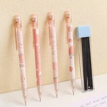 1 bộ/106 chiếc Bộ bút chì cơ họa tiết hoạt hình ngẫu nhiên, bao gồm 6 bút chì và 100 ruột chì thay thế, bút chì tự động 0,5mm dành cho học sinh và cực kỳ hấp dẫn - Nhiều màu - Xem 6