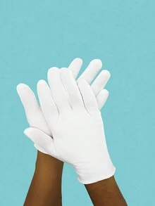 3 Pairs White Anti-Static Cleanroom Gloves For Quality Control Inspection And Etiquette Work - Multicolor - View 1