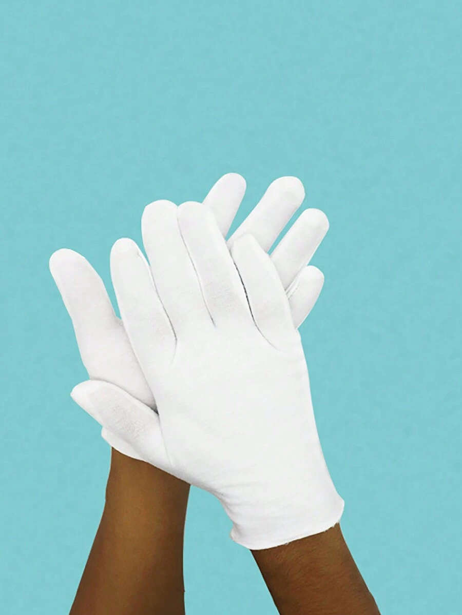 3 Pairs White Anti-Static Cleanroom Gloves For Quality Control Inspection And Etiquette Work - Multicolor - View 1