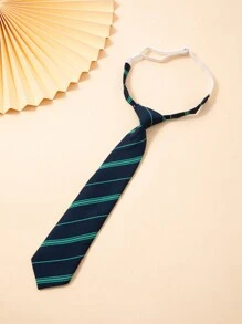 1入組33cm條紋夾領領帶，適用於兒童學生表演和日常正式場合，適用於西裝和正式裝配件 - 彩色 - 查看 11