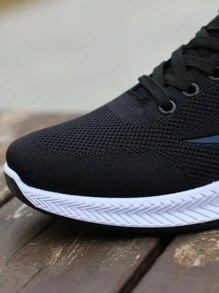 Breathable Mesh Casual Sneakers For Men, Lightweight, Odor-Resistant, All Season, Running Shoes, Non-Slip, Fashionable,