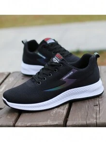 Breathable Mesh Casual Sneakers For Men, Lightweight, Odor-Resistant, All Season, Running Shoes, Non-Slip, Fashionable,