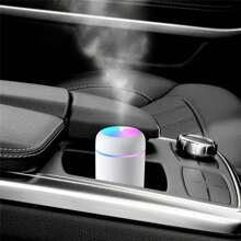 HUMIDIFICATEUR D'AIR DIFFUSEUR DE PARFUM DE VOITURE AROMATHÉRAPIE LED CADEAU, MINI HUMIDIFICATEUR D'AIR PARFUM RGB DIFFUSEUR AROMATHÉRAPIE LAMPE DE NUIT.