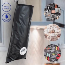 Puxa Saco Porta Sacolas Preto Impermeável Cozinha