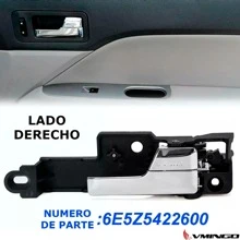 FD Fusion 2006-2012 Interior Door Handle 4 Pieces Chrome Vmingo - Black and White - View 5