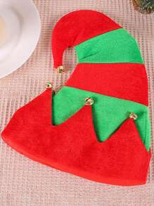 1 pezzo Cappello natalizio/invernale unisex per adulti con orecchie, cappello di Babbo Natale per feste divertenti e festive, regali invernali, decorazioni natalizie, celebrazioni natalizie, accessori per costumi da festa, deluxe cappello rosso di Babbo Natale per Ognissanti