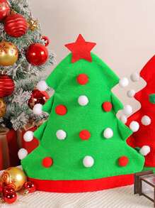 1 pezzo Cappello natalizio/invernale unisex per adulti con orecchie, cappello di Babbo Natale per feste divertenti e festive, regali invernali, decorazioni natalizie, celebrazioni natalizie, accessori per costumi da festa, deluxe cappello rosso di Babbo Natale per Ognissanti