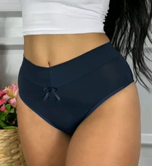 Kit Of 5 PLUS SIZE Panties With Double Comfort Waistband And High Waist Reduces Measurements From M To 54 REF-1010 - Nhiều màu - Xem 4