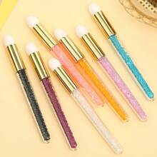 1/5/10 件装睫毛清洁刷-洁面刷-软毛延长清洁-睫毛洗发刷-睫毛清洁刷-慕斯刷，用于清洁和清洗睫毛 - 彩色 - 查看 3