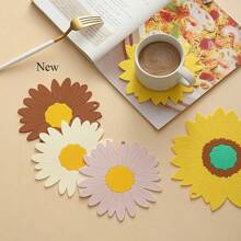 Sunflower Heat Resistant Placemat,Silicone Anti-Hot Bowl Pad Mat,Coaster For Home Kitchen Use