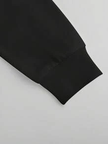 Oversized Style For Women, Dog Mama Hoodie, Dog Lover Hoodie, Animal Lover Hoodie, Gifts For Dog Mom Hoodie, Dog Paw Hoodie, Gift For Her Hoodie, Soft Hoodie, Comfortable Fashion Hoodie, Unisex Hoodie For Man And Women, Gift For Her Or Him, A Double-Layer Hood Hoodie, Fleece Lining For Excellent Warmth - Black - View 4