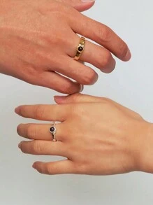 1 pièce Bague personnalisée en argent sterling avec photo en projection, bague personnalisée réglable, bague avec photo personnalisée de famille ou d'animal de compagnie, bague de couple, cadeau d'anniversaire