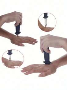 1 peça de faca de plástico retrátil assistida por mola novidade susto brincadeira falsa adereço