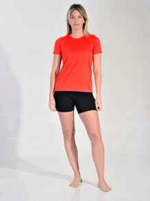 BABYLOOK WOMEN'S FITNESS T-SHIRT - Red - View 3