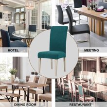 Ystyle Chair Covers With Backrest 6 Pieces, Stretch Chair Covers Living Room Kitchen, Universal Stretch Chair Covers, Modern Anti-Scratch Cat Chair Covers - Dark Green - View 7