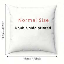 Personalized Photo Pillow Cover - Suitable For Home And Car Decor, Perfect Gift For Best Friends, Couples, Parents, Birthday, Valentine's Day - Machine Washable, Double-Sided Print, Zipper Closure - Ideal For Living Room And Bedroom