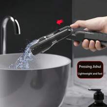 Fregona de mano mini de escritorio para uso doméstico, seca y húmeda, con rociador de agua, para limpieza a mano libre en interiores, mopa pequeña de goma de doble uso