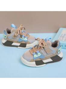 Zapatos de tabla para niños Zapatillas de malla transpirables Niños Niñas Zapatos casuales - Gris - Ver 9