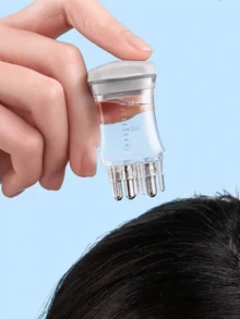 头皮涂抹梳、滚球精油涂抹器、按摩梳、护发乳液和舒缓药物涂抹器身体护理旅行、户外、运动、办公室、学校、发夹、发饰（1 件） - 彩色 - 查看 1